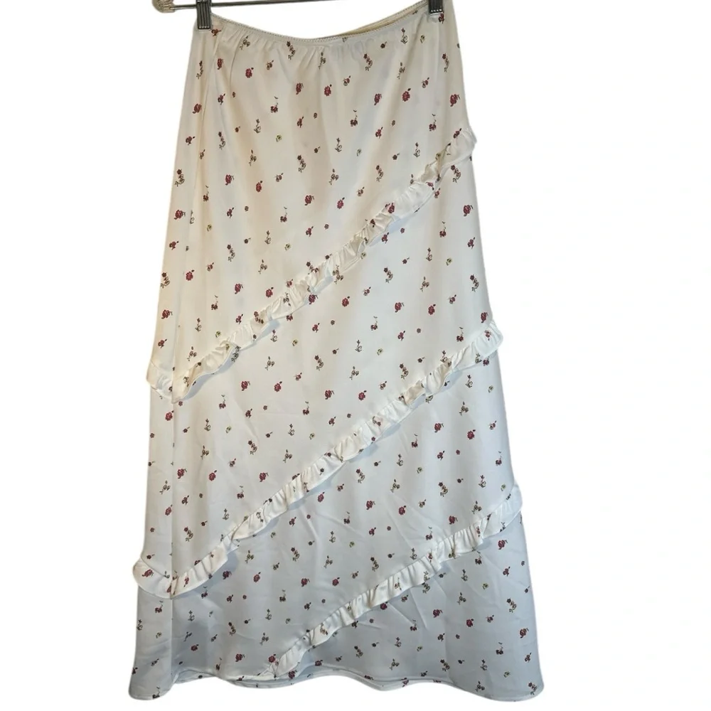 And Now This Asymmetrical Ruffled Maxi Skirt NWOT - Picture 5 of 10